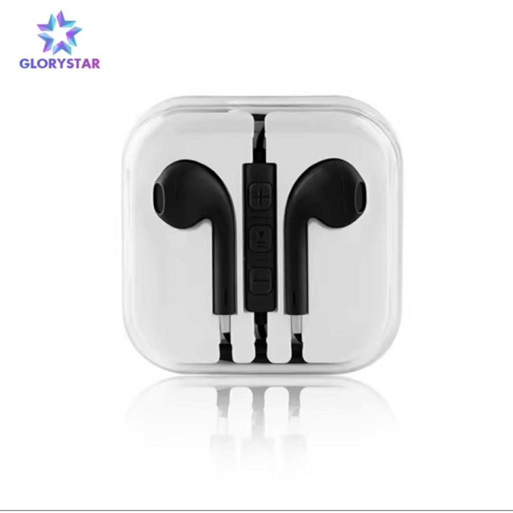 QT 01-Tai nghe nhét tai jack cắm chân tròn 3.5mm phù hợp với tất cả điện thoại, không kén máy, có míc đàm thoại Có Mic