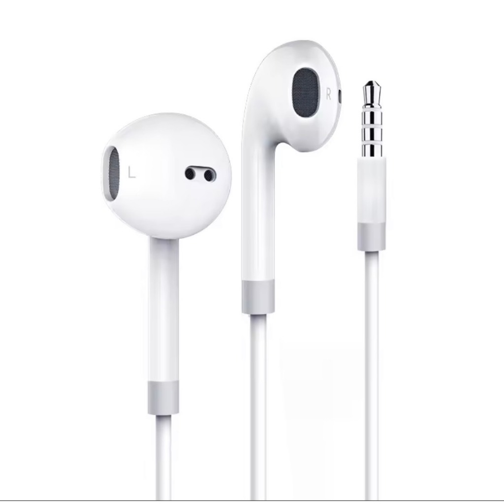 QT 01-Tai nghe nhét tai jack cắm chân tròn 3.5mm phù hợp với tất cả điện thoại, không kén máy, có míc đàm thoại Có Mic