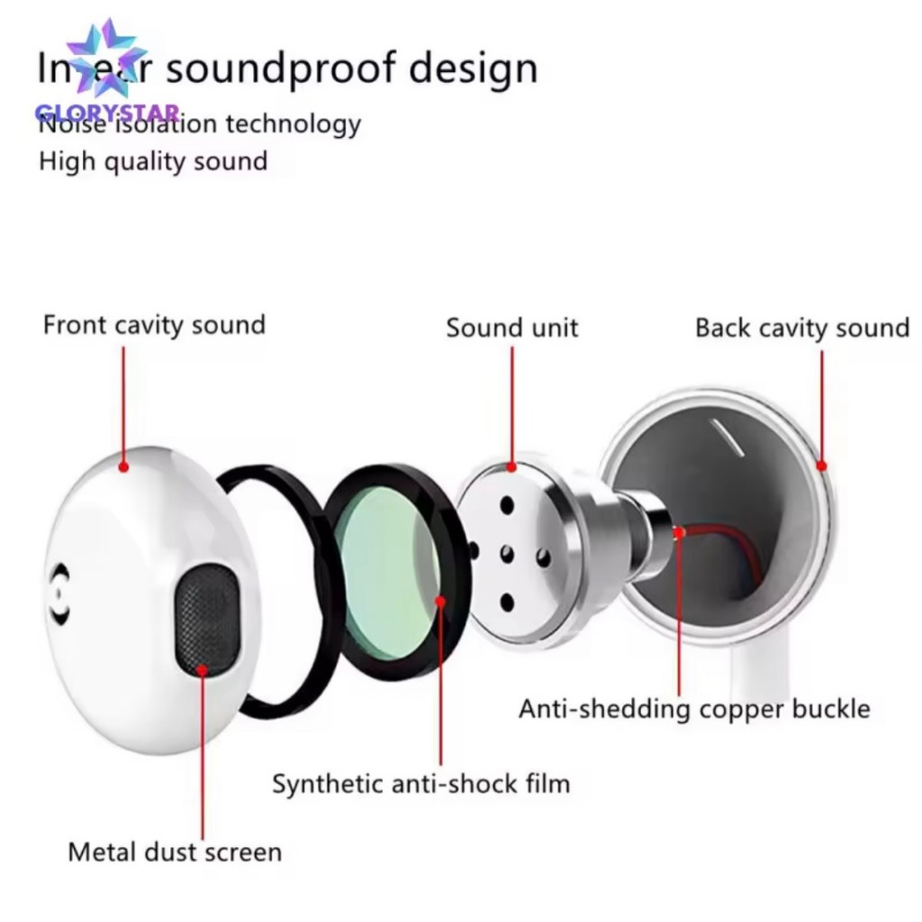 QT 01-Tai nghe nhét tai jack cắm chân tròn 3.5mm phù hợp với tất cả điện thoại, không kén máy, có míc đàm thoại Có Mic