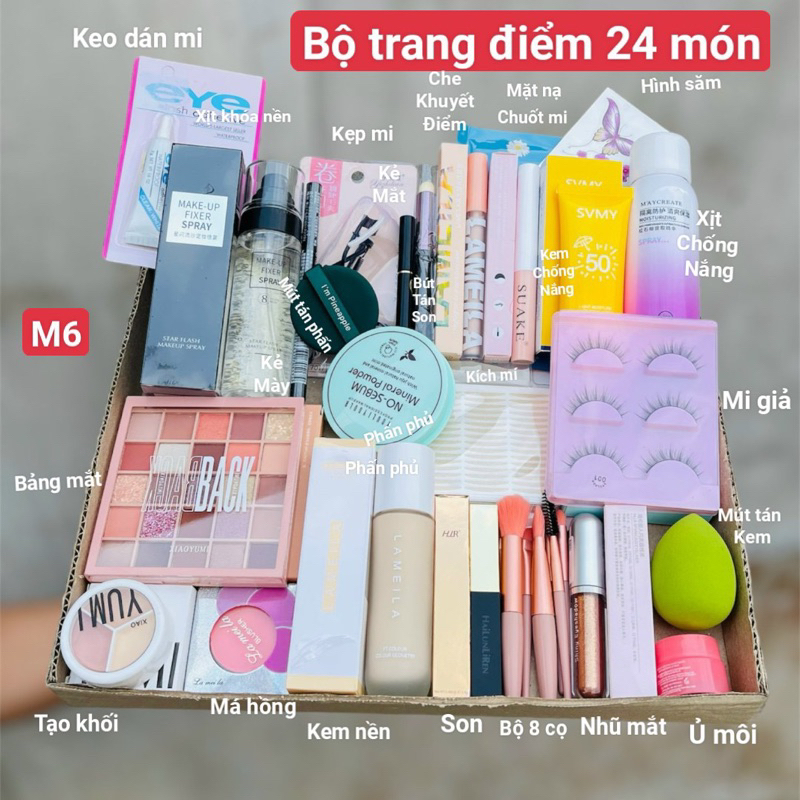 Bộ Trang Điểm Đầy Đủ Bộ Makeup/Trang Điểm Cá Nhân /Trang Điểm Đi Tiệc Ảnh Thật Shop Tự Chụp