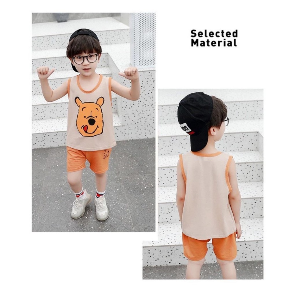 Bộ cotton đũi 1979 mềm mát cho bé