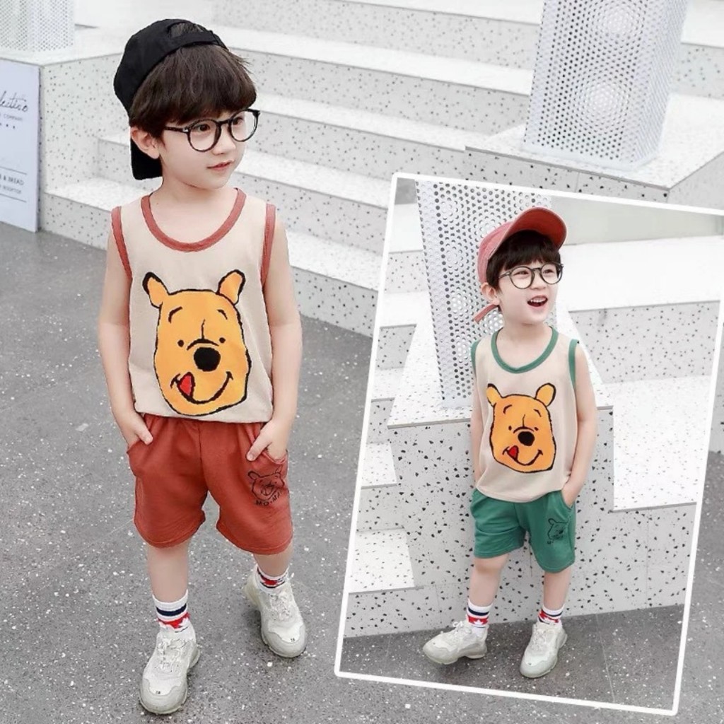 Bộ cotton đũi 1979 mềm mát cho bé