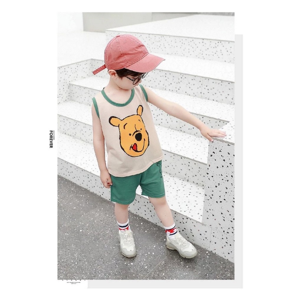 Bộ cotton đũi 1979 mềm mát cho bé