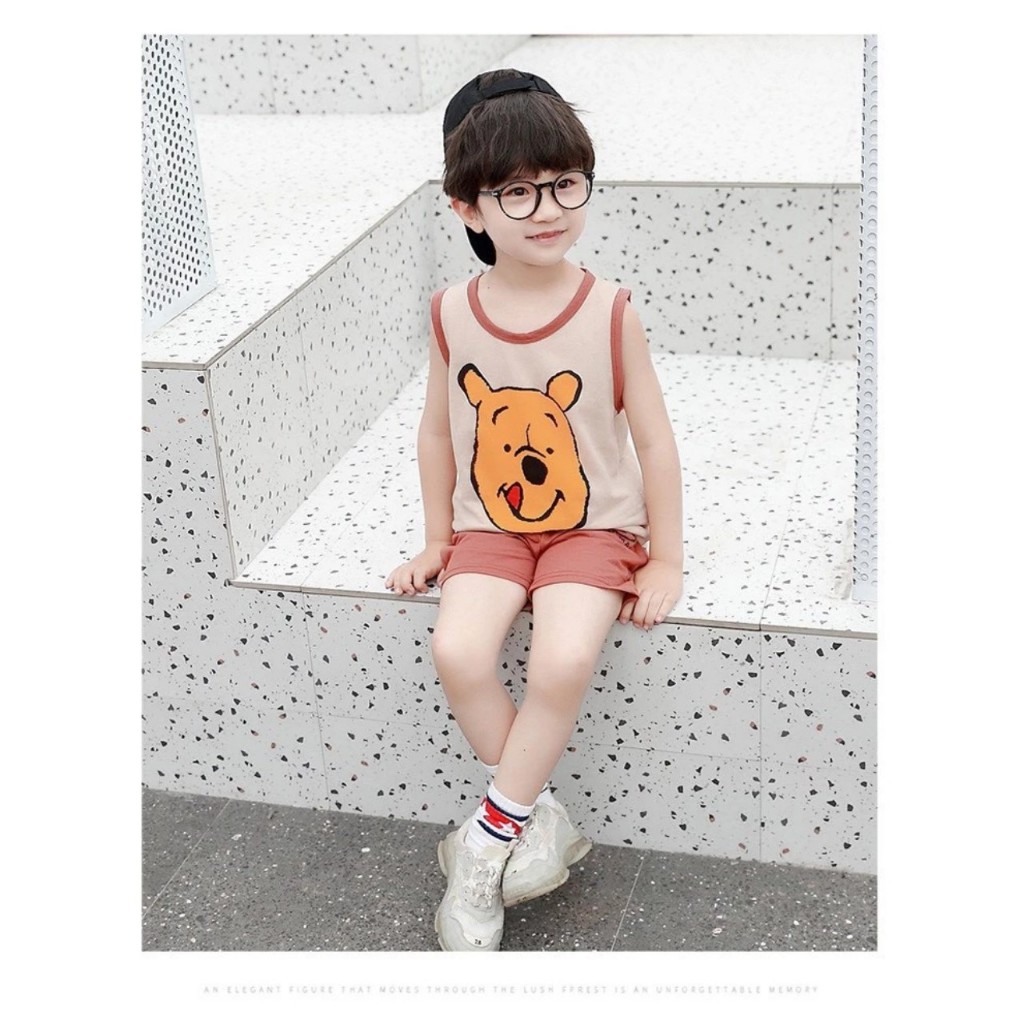 Bộ cotton đũi 1979 mềm mát cho bé