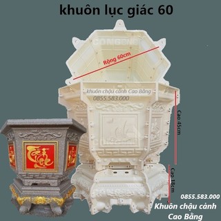Khuôn đúc chậu lục giác 60 và chân đôn