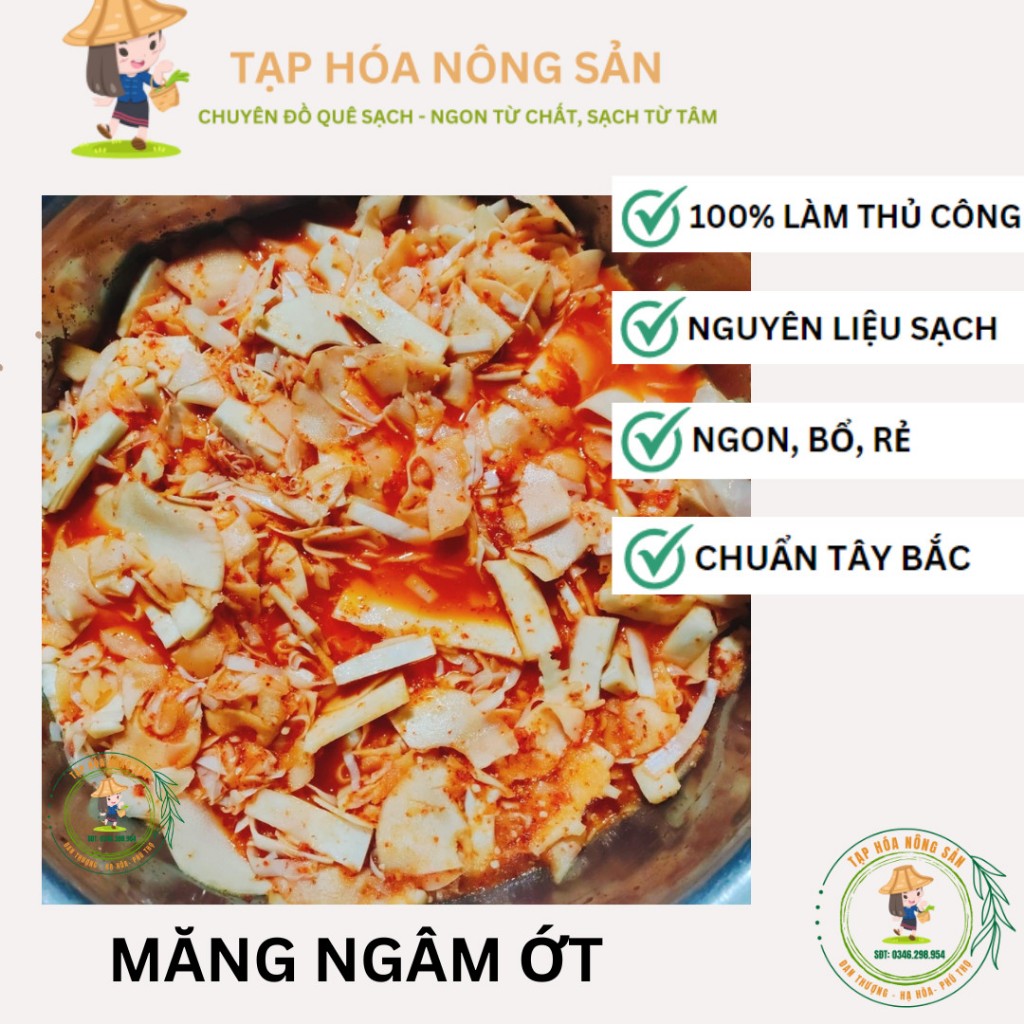 Măng Tre Ngâm Tỏi Ớt Chua Ngọt Nhà Làm Đặc Sản Tây Bắc