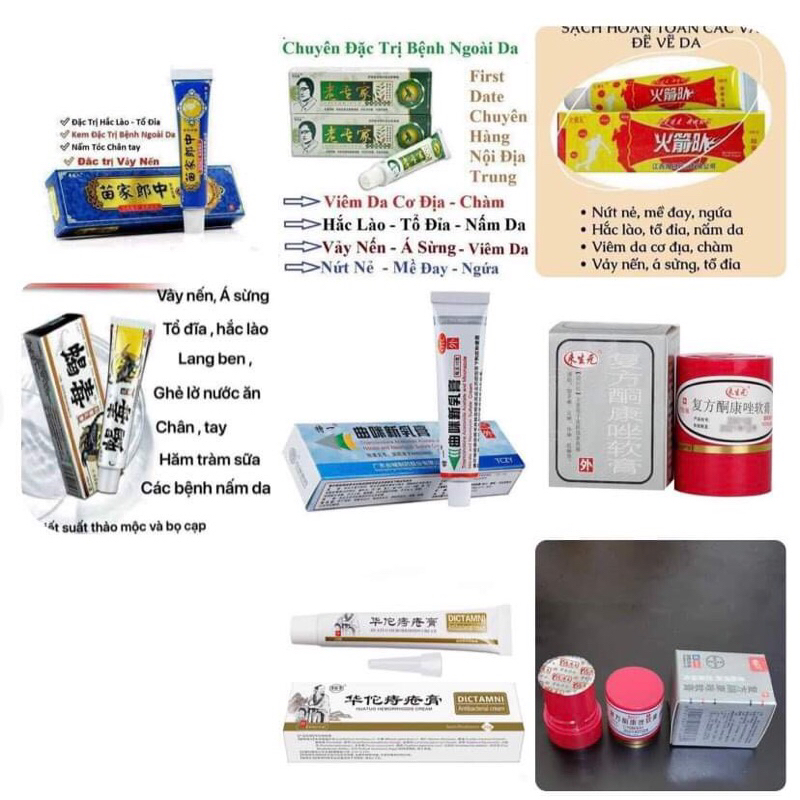 TUÝP 20G BÔI TRĨ , DÒ HẬU MÔN DICTAMNI