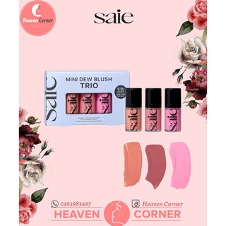 Má hồng kem saie mini dew blush trio set 3 x 7ml