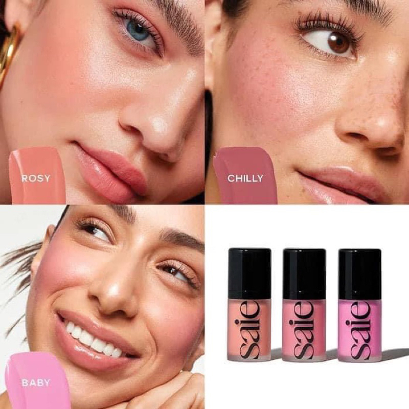 Má Hồng Kem Saie Mini Dew Blush Trio Set 3 x 7ml