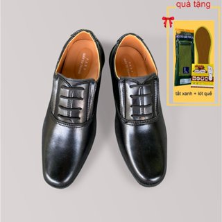 Giày Da Nam Tăng Chiều Cao Bí Mật 7cm mã TTC, Tặng kèm tất xanh + lót quế