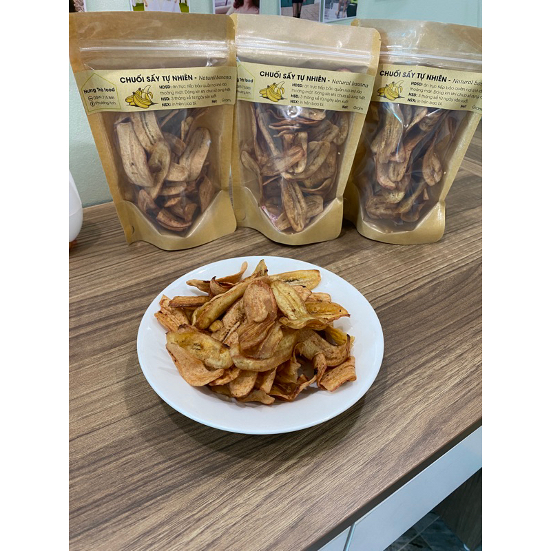 Chuối sấy tự nhiên 100gram-500gram