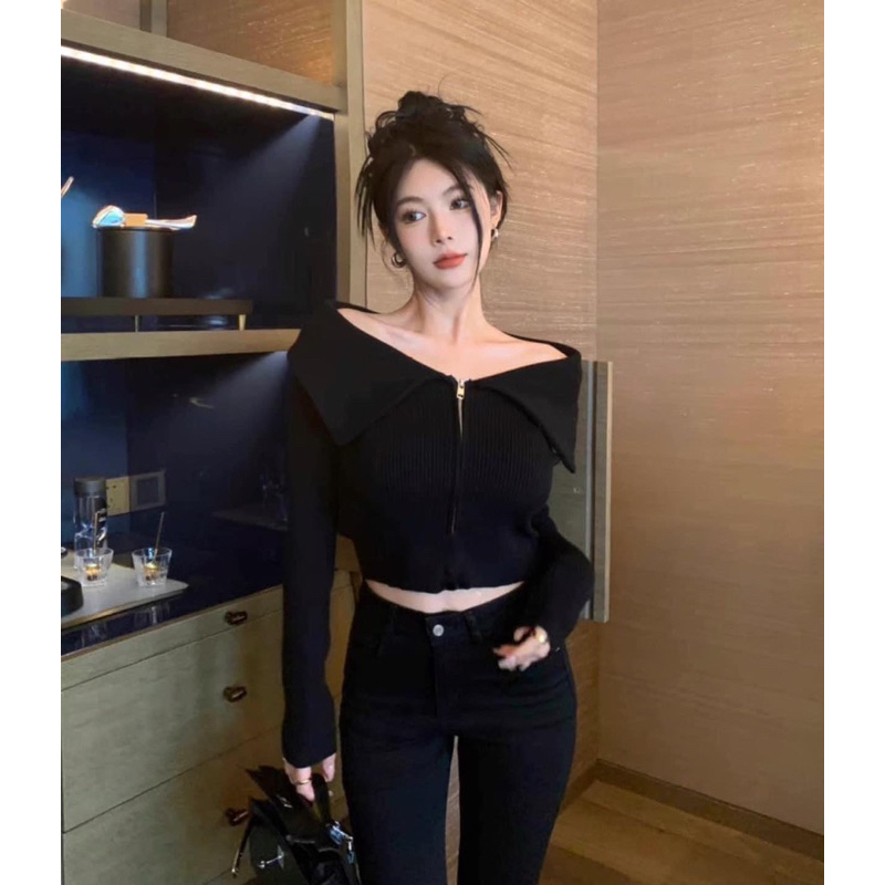 🥳🥳 ÁO LEN KÉO KHOÁ TRỄ VAI ZRR
