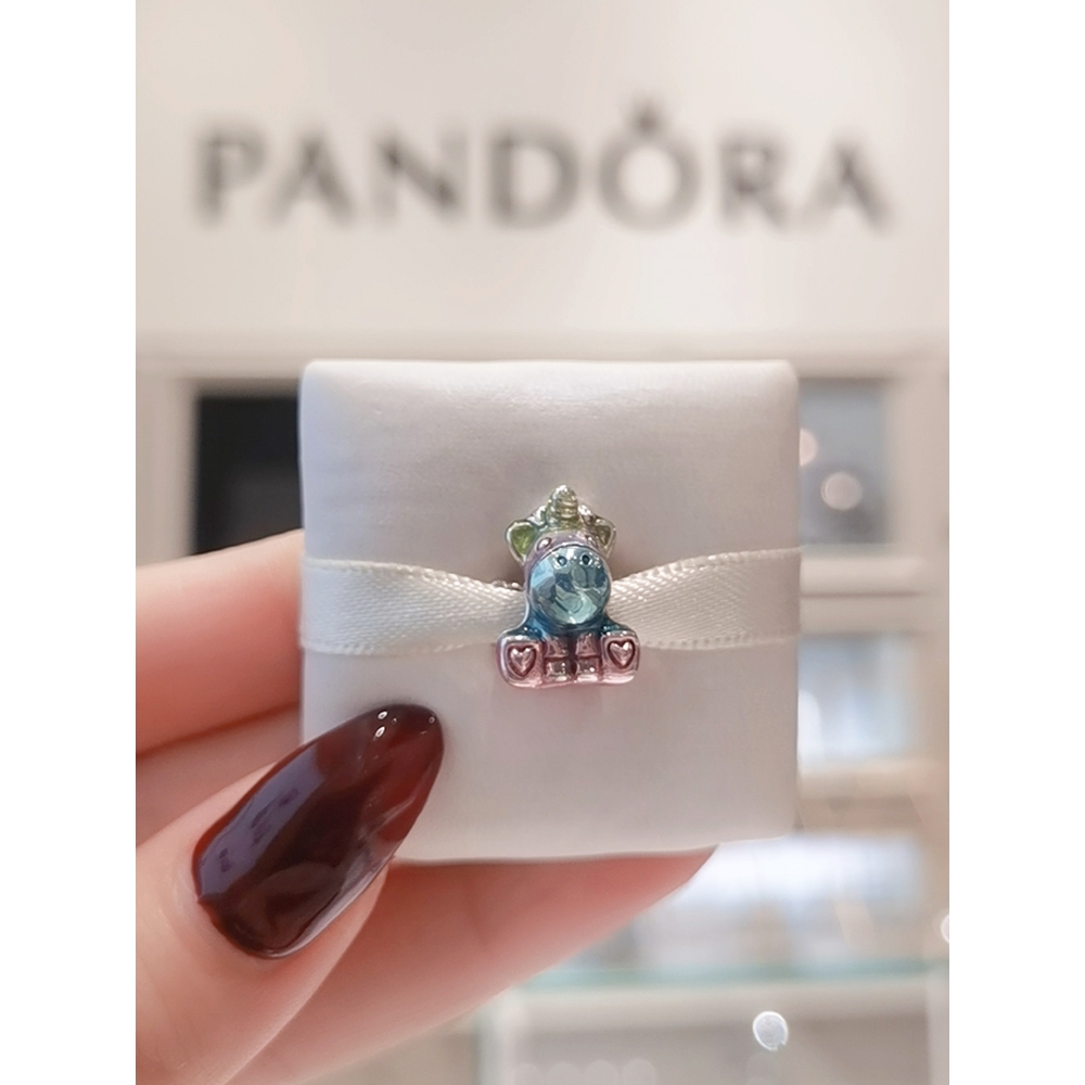 Charm bạc S925 chú kì lân ngũ sắc 1448
