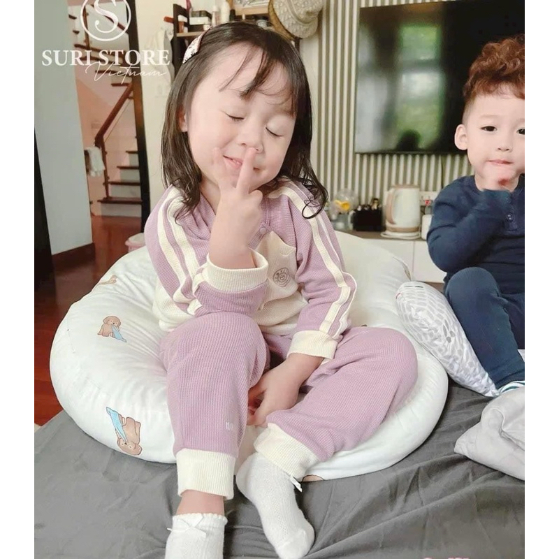 Bộ dài nỉ len HRNEE cho bé trai, bé gái