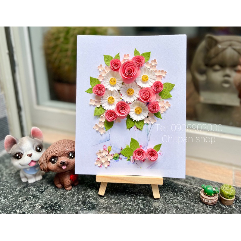 Thiệp handmade 3D- size 15x19cm