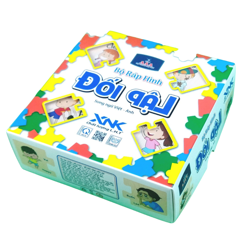 Bộ ráp hình song ngữ đối lập LIÊN HIỆP THÀNH, Đồ chơi giúp bé học tiếng anh hiệu quả
