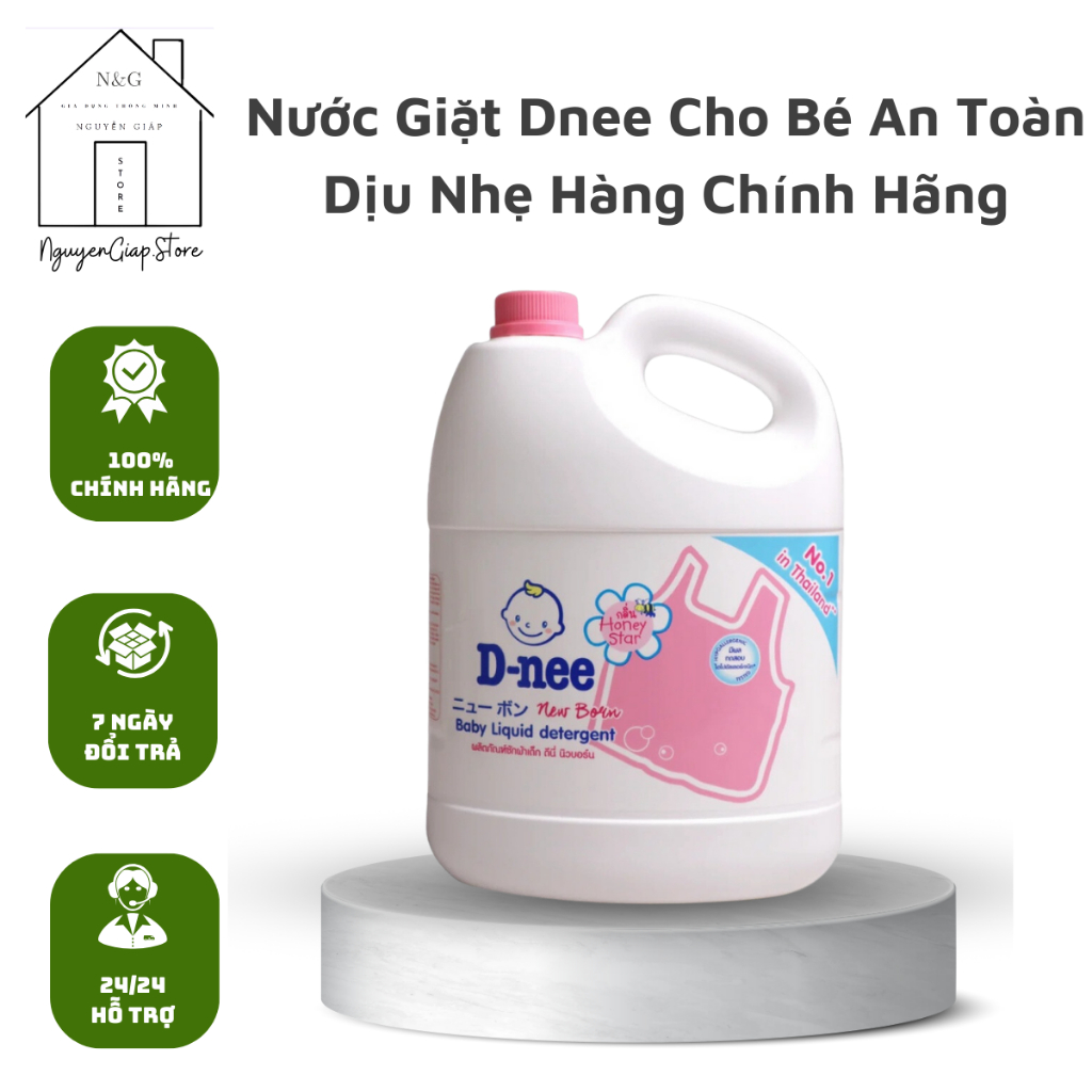 Nước Giặt Dnee Cho Bé An Toàn Dịu Nhẹ Hàng Chính Hãng