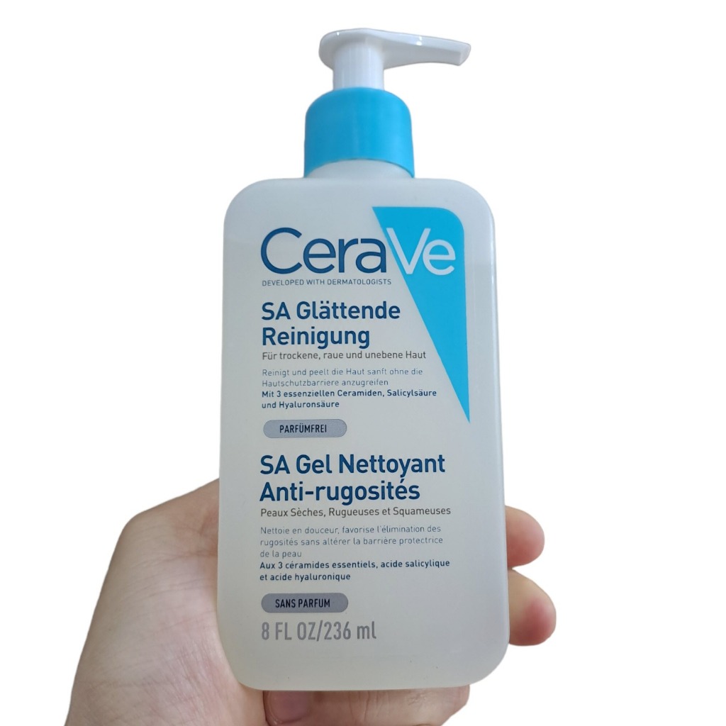 Sữa rửa mặt CeraVe cho da dầu da khô da nhạy cảm Foaming, Hydrating, SA Smoothing Cleanser