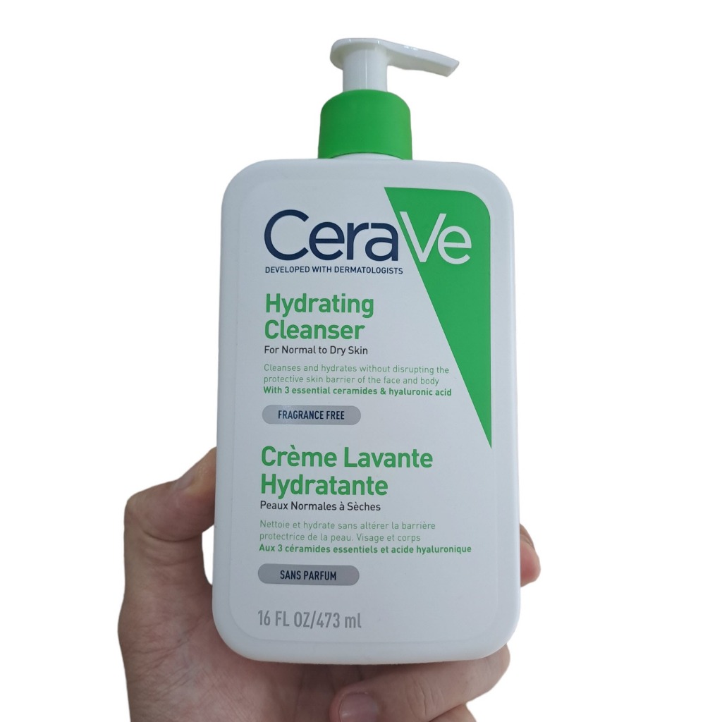 Sữa rửa mặt CeraVe cho da dầu da khô da nhạy cảm Foaming, Hydrating, SA Smoothing Cleanser