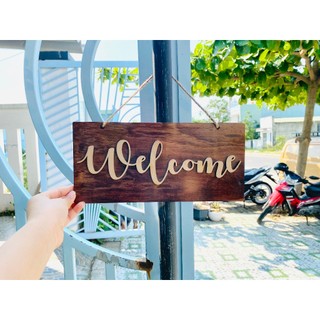 Bảng gỗ treo cửa Welcome 11 -  XƯỞNG LUXI DECOR