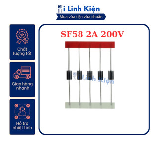 Sf58 super fast diode 5a 600v do-201ad chính hãng mic ilinhkien