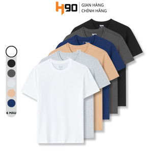 Áo Phông Nam Cổ Tròn H90 Chất Thun Cotton Cao Cấp Dày Dặn Thoáng Mát Thấm Hút Cực Tốt Co Giãn Thoải Mái TST01