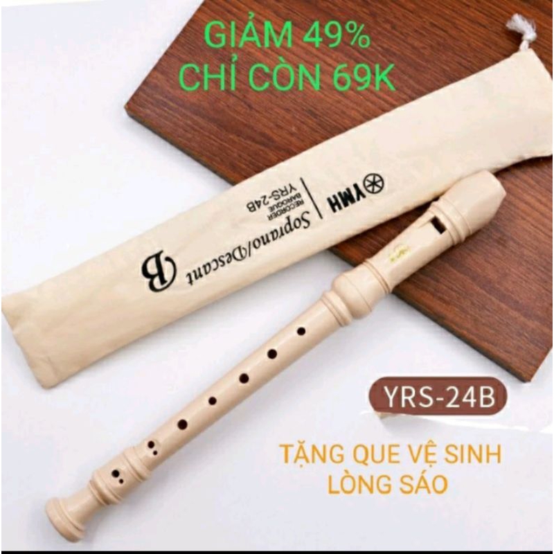 Sáo recorder Yamaha VN giá rẻ tone chuẩn.