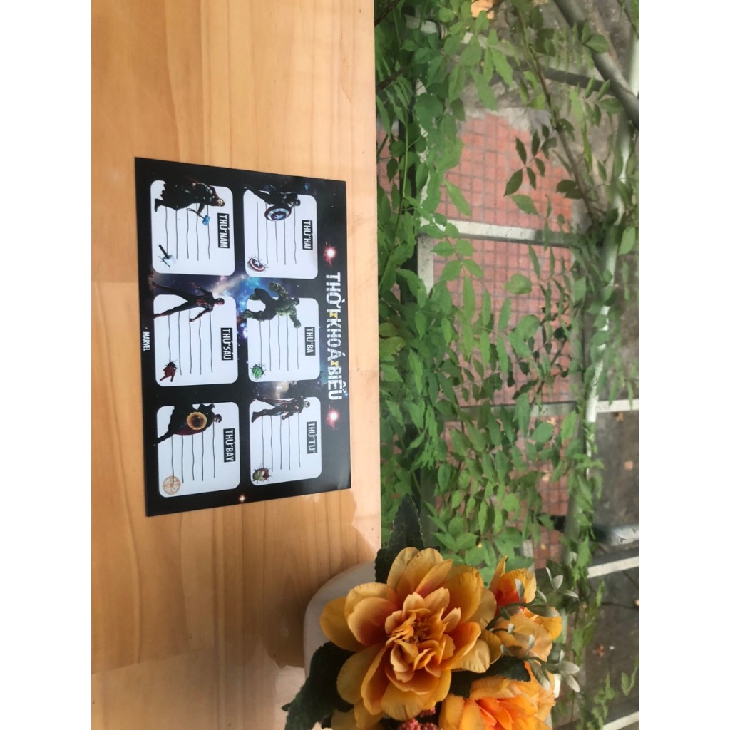 Thời khóa biểu hình ngộ nghĩnh dễ thương