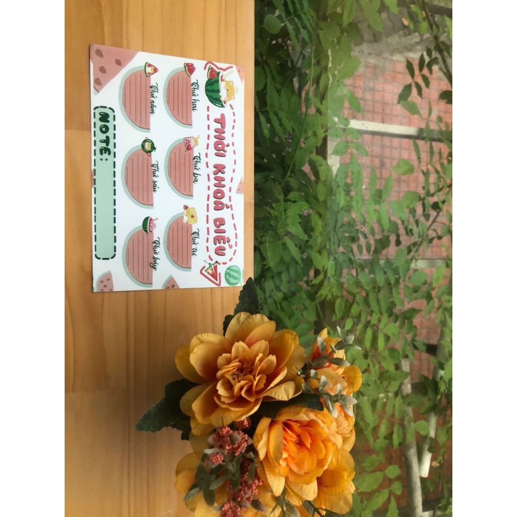 Thời khóa biểu hình ngộ nghĩnh dễ thương