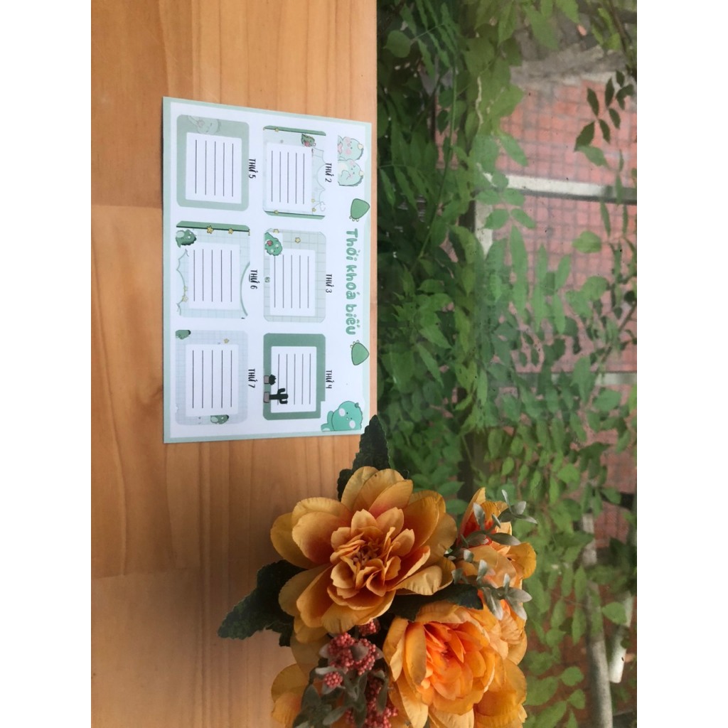 Thời khóa biểu hình ngộ nghĩnh dễ thương