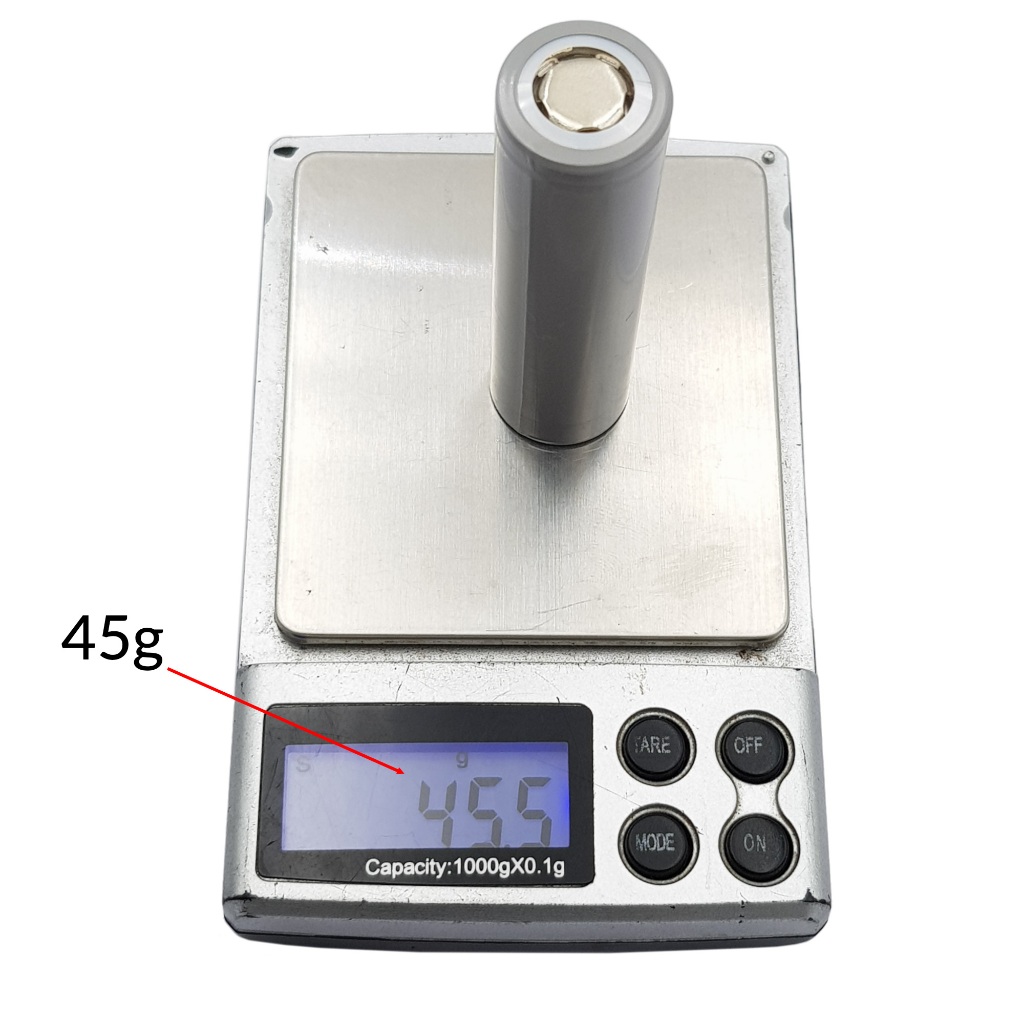 Cell Pin 18650 LiShen xám 2500mAh 5C dùng cho máy pin, đóng pin máy khoan