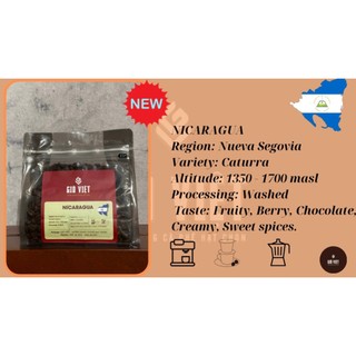 Cà phê pha Espresso Nicaragua - washed- xương rang cà phê hạt chọn Gió Việt- 250gr