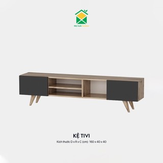 Kệ tivi 1m6 chân gỗ, tủ tivi nội thất phòng khách sang trọng
