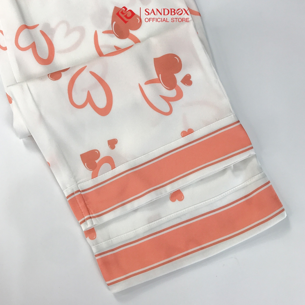 Bộ mặc nhà nữ SANDBOX Pijama lụa Satin cao cấp, thiết kế đơn giản, trẻ trung, thanh lịch BPC23005 -2