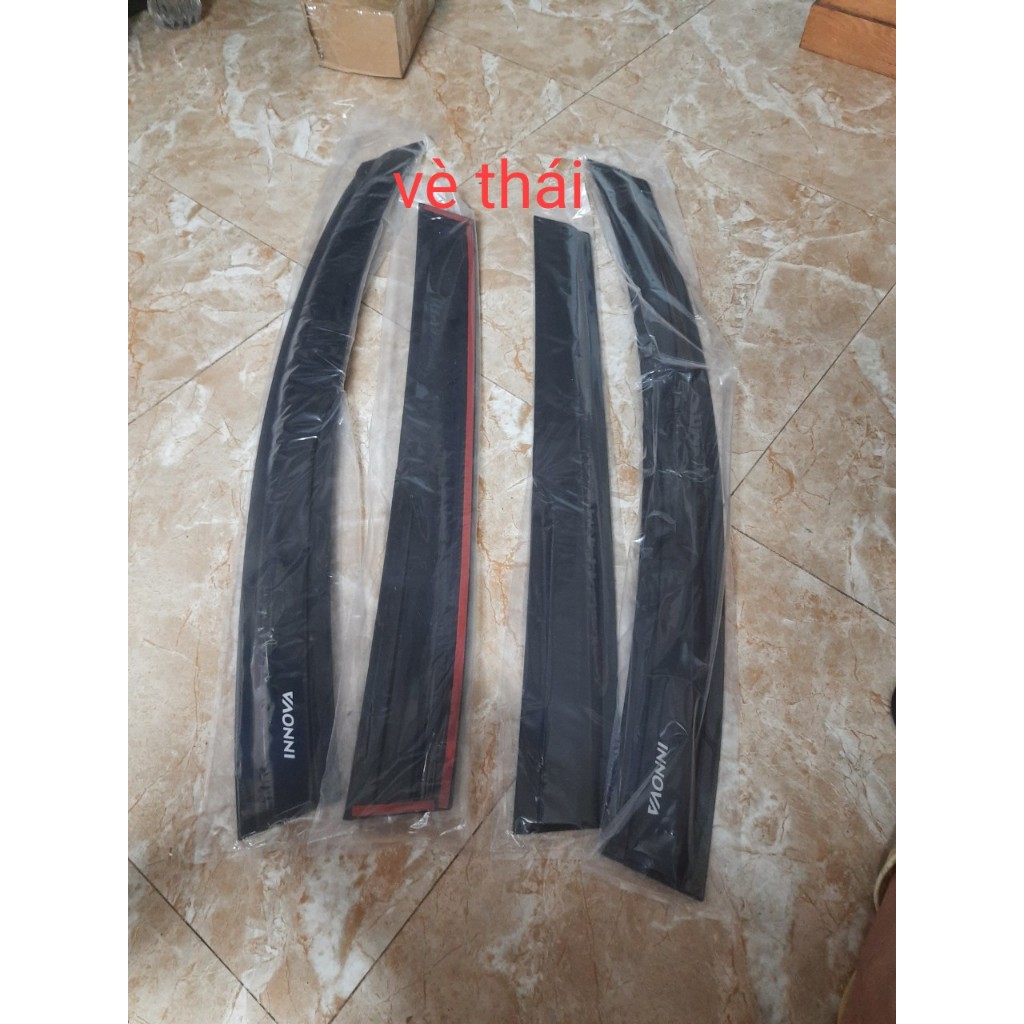 VÈ CHE MƯA NHỰA ĐEN TOYOTA INNOVA 2006- 2022  liện hệ trước khi đặt hàng