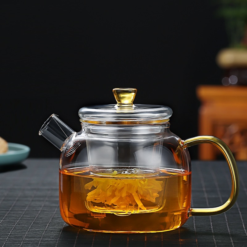 Ấm Thủy Tinh Pha Trà Có Lõi Lọc Dung Tích 400 ml