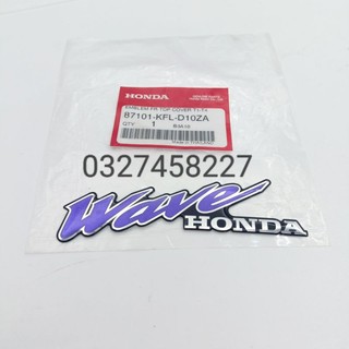 Tem logo nổi mặt nạ xe WAVE thái zin chính hãng honda