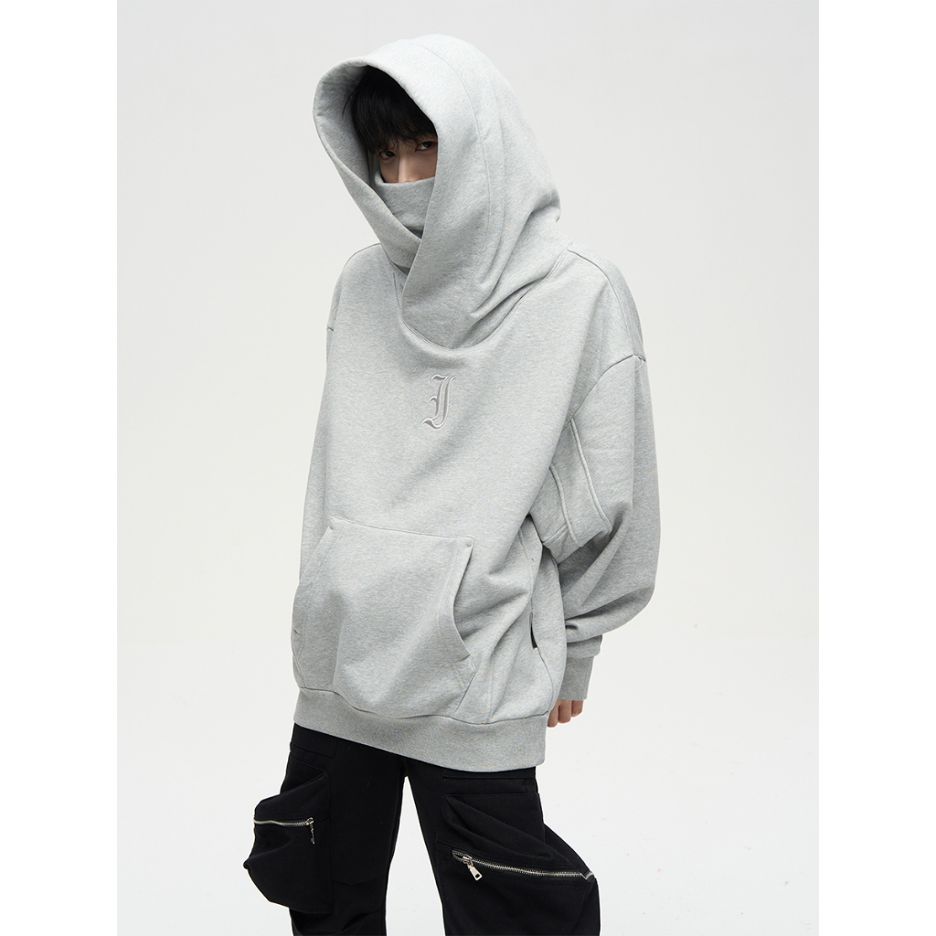 Áo Hoodie Ninja mũ rộng che mặt kèm khăn chất liệu nỉ bông hàng siêu cấp loại 1 form rộng unisex dày dặn hot boy 2023