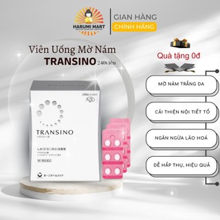 Viên uống trắng da, mờ nám tàn nhang Transino Whitening bổ sung vitamin C giảm lão hóa 240 viên | Harumi Mart