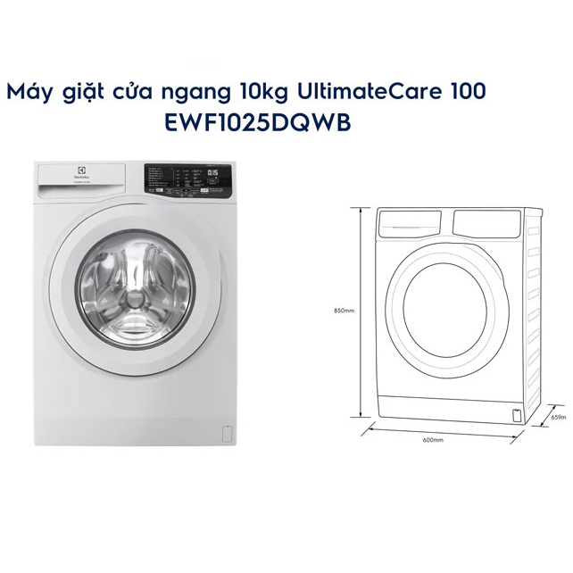EWF1025DQWB -- Máy giặt cửa ngang 10kg UltimateCare100 EWF1025DQWB - HÀNG CHÍNH HÃNG