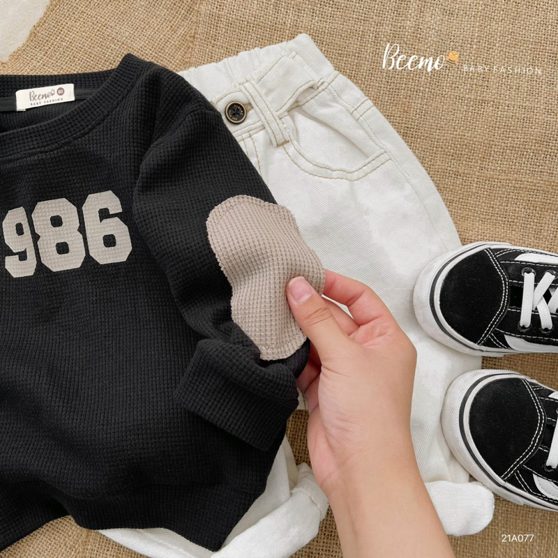 Áo nỉ tổ ong 1986 bé trai