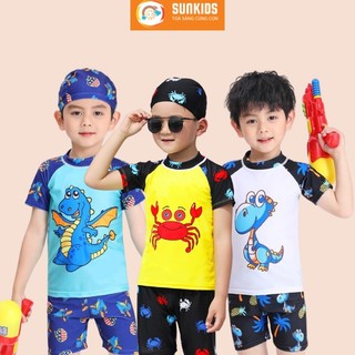 Bộ Đồ Bơi Hai Mảnh ho Bé Trai, Bé Gái Hoạ Tiết Dễ Thươnh