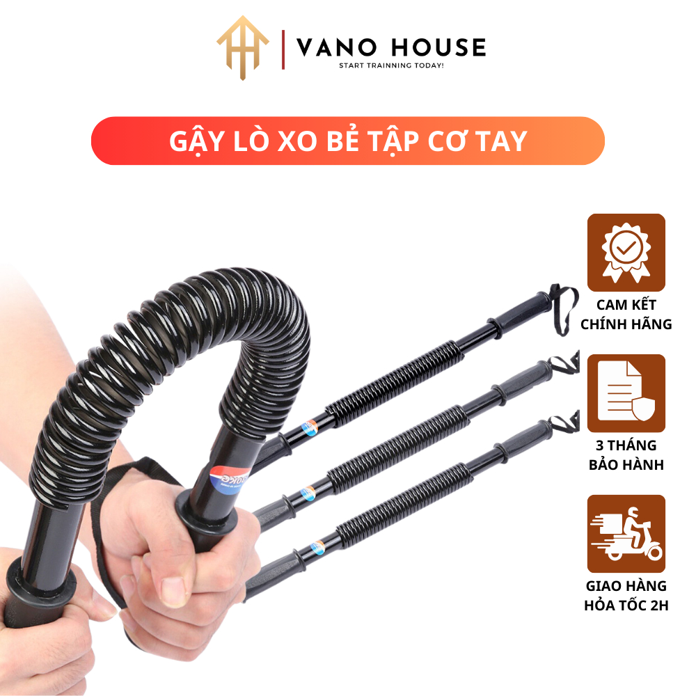 Gậy Lò Xo Bẻ Tập Cơ Tay Ngực Vai Thanh Lò Xo Cao Cấp Lực Bẻ 20kg 30kg 40kg 50kg 60kg
