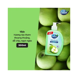 Nước sữa rửa tay kháng khuẩn, diệt khuẩn DR CLEAN 500ml mềm mại bàn tay CAO CẤP