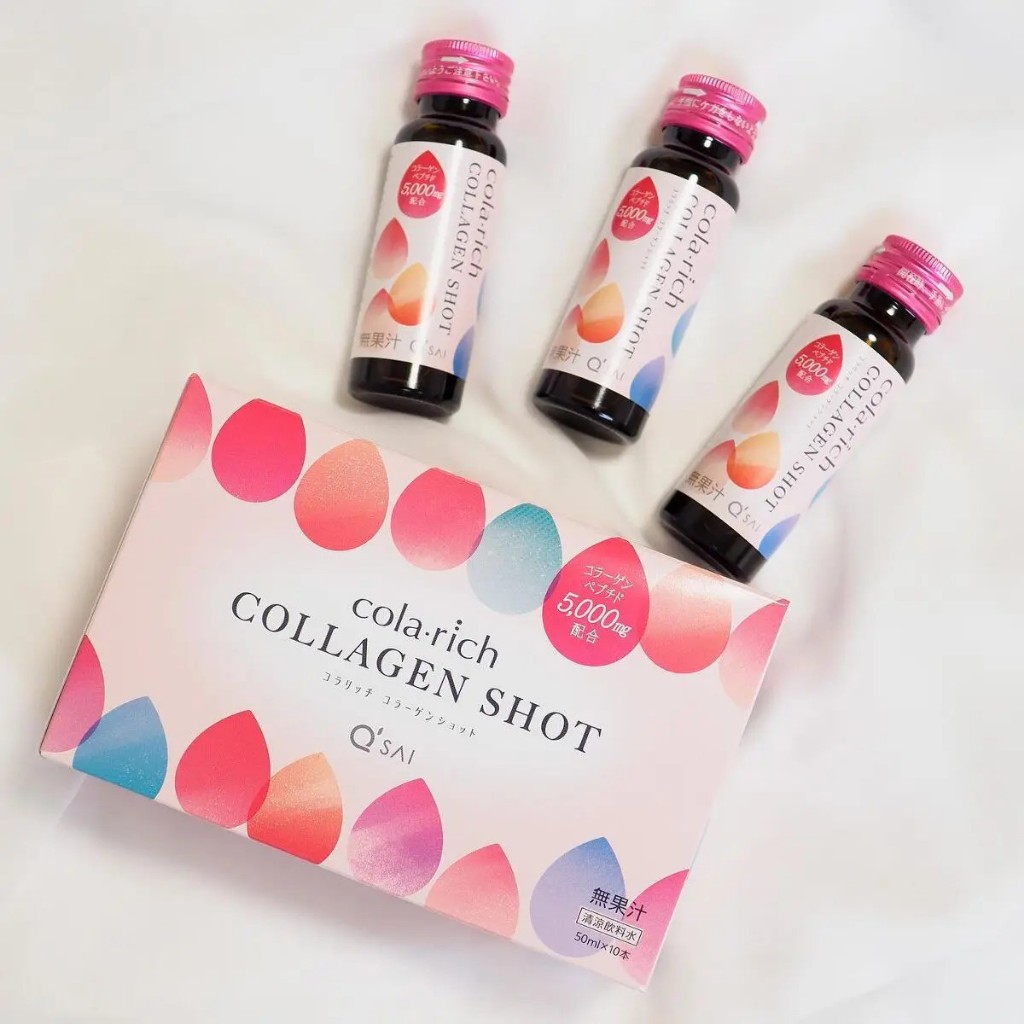 Nước Uống Đẹp Da Cola-rich Collagen Shot Q'SAI 5,000mg 50ml x 10 Lọ Nhật Bản