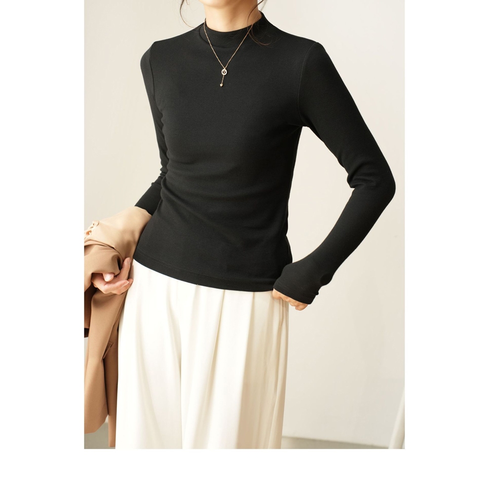 Áo Thun Nữ Tay Dài Bigsize Cotton Co Giãn Tốt, Phong Cách Hàn Quốc DT1