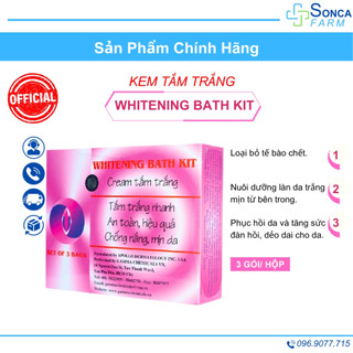 Kem Tắm Trắng Whitening Bath Kit - Kem Tắm Trắng Gamma