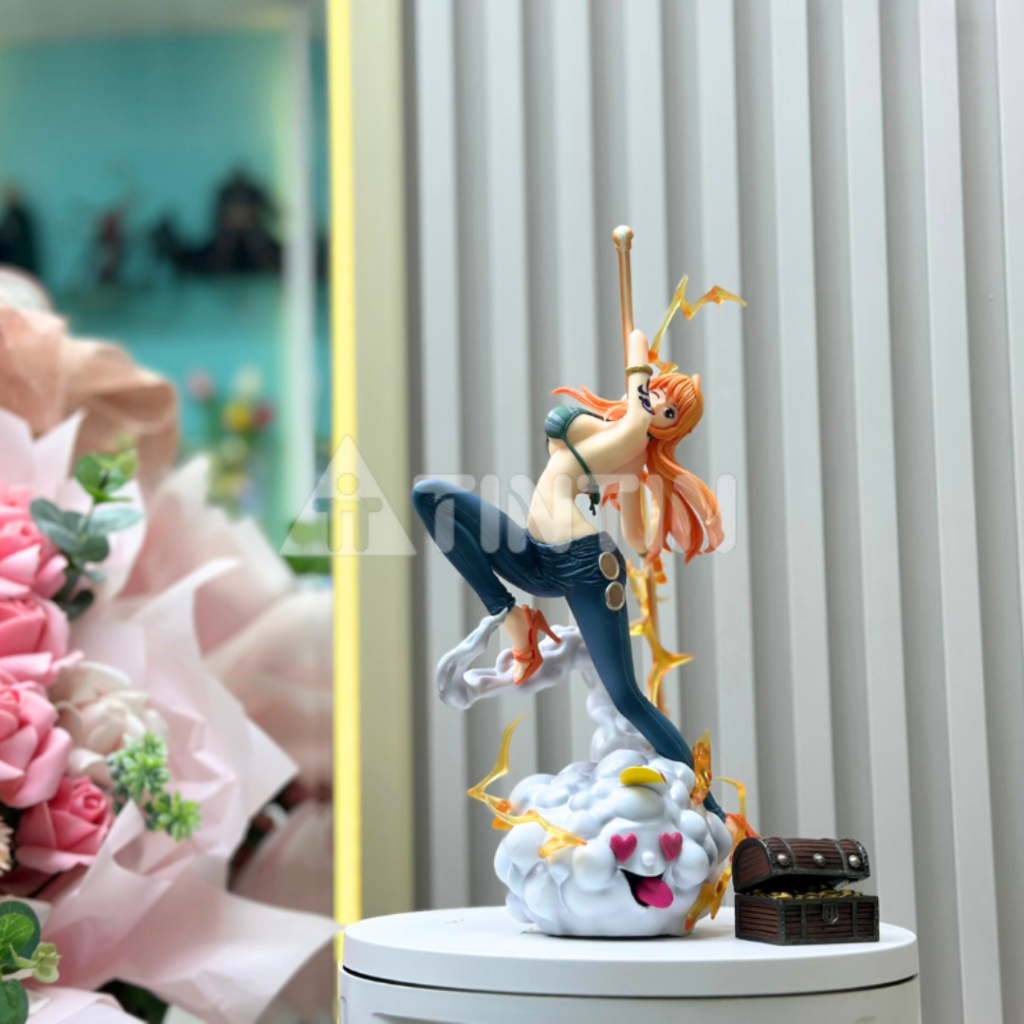 Mô Hình One Piece Hoa Tiêu Nami Cưỡi Zeus Siêu Đẹp Siêu Trong BST One Piece- Kích Thước 29 cm