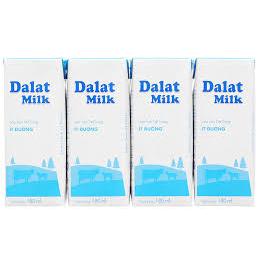 Sữa Tiệt Trùng Dalatmilk 180ml- 220ml