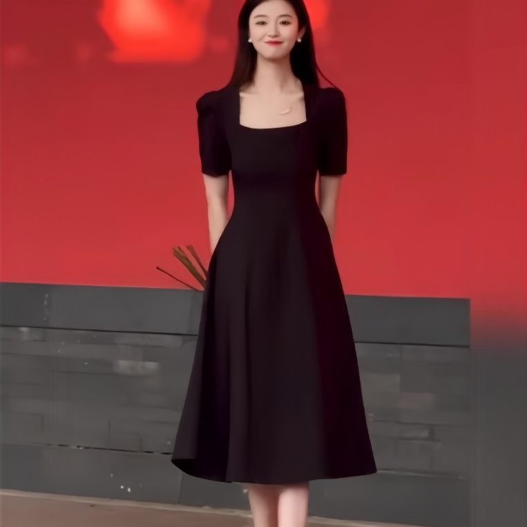 MIMI BigSize  Đầm Bigsize Cổ Vuông dáng xòe-Bs108